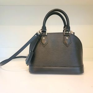 Louis Vuitton Alma BB in Black Epi Leather